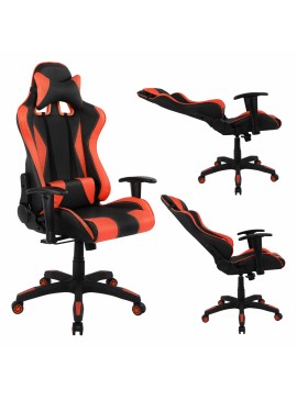 ΚΑΡΕΚΛΑ ΓΡΑΦΕΙΟΥ GAMING HM1062.01 SPEED ΜΑΥΡΟ ΚΟΚΚΙΝΟ PU 68,5 x 71,5 x 133,5 εκ.
