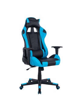 ΠΟΛΥΘΡΟΝΑ GAMING WINTER HM1137.08 ΜΑΥΡΟ-ΣΙΕΛ PU 68Χ67Χ130 ΕΚ