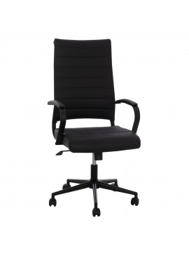 ΚΑΡΕΚΛΑ ΓΡΑΦΕΙΟΥ SUPERIOR HM1165.01 ΜΑΥΡΟ PU ΔΙΕΥΘΥΝΤH 62x71,5x113 εκ.