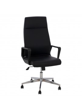 ΚΑΡΕΚΛΑ ΓΡΑΦΕΙΟΥ ΜΑΥΡΗ SUPERIOR HM1167.01 72x70x121 εκ.