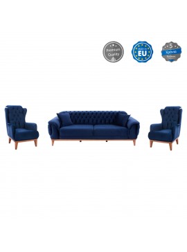 ΣΕΤ ΣΑΛΟΝΙ 3ΤΜΧ BENNINGTON ΜΠΛΕ HM11746.18