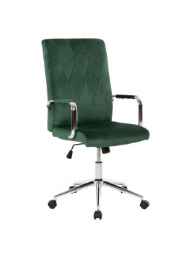 ΚΑΡΕΚΛΑ ΓΡΑΦΕΙΟΥ JOSEF HM1181.03 ΚΥΠΑΡΙΣΣΙ ΒΕΛΟΥΔΟ-INOX ΒΑΣΗ 58x61x105-113Yεκ.