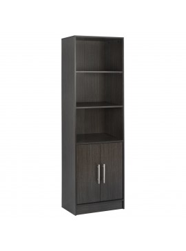 ΒΙΒΛΙΟΘΗΚΗ ΜΕΛΑΜΙΝΗΣ ENSLEY HM2027.01 ZEBRANO 60X30X180 εκ.