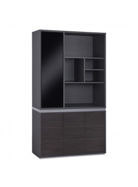 ΒΙΒΛΙΟΘΗΚΗ ΓΡΑΦΕΙΟΥ ΕΠΑΓΓΕΛΜΑΤΙΚΗ ROSEWOOD HM2091L 120Χ40Χ200Υ εκ.