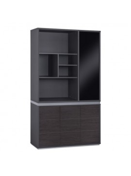 ΒΙΒΛΙΟΘΗΚΗ ΓΡΑΦΕΙΟΥ ΕΠΑΓΓΕΛΜΑΤΙΚΗ ROSEWOOD HM2091R 120Χ40Χ200Υ εκ.