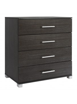 ΣΥΡΤΑΡΙΕΡΑ ΜΕΛΑΜΙΝΗΣ BRIANA HM2204.01 ME 4 ΣΥΡΤΑΡΙΑ ZEBRANO 75x40x83Υ εκ.