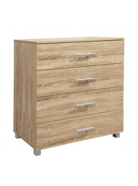 ΣΥΡΤΑΡΙΕΡΑ ΜΕΛΑΜΙΝΗΣ BRIANA HM2204.02 ME 4 ΣΥΡΤΑΡΙΑ SONAMA 75x40x83Y εκ.