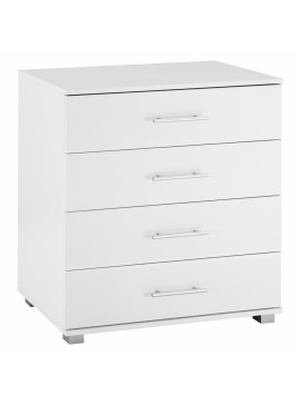 ΣΥΡΤΑΡΙΕΡΑ ΜΕΛΑΜΙΝΗΣ BRIANA HM2204.05 ME 4 ΣΥΡΤΑΡΙΑ ΛΕΥΚΗ 75x40x83Y εκ.