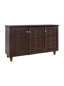ΠΑΠΟΥΤΣΟΘΗΚΗ-ΝΤΟΥΛΑΠΙ 3 ΠΟΡΤΕΣ IGGY HM2211.01 WENGE 114Χ34Χ68εκ.