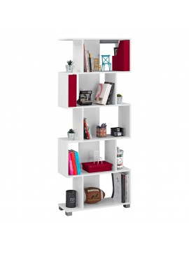 ΒΙΒΛΙΟΘΗΚΗ ΜΕΛΑΜΙΝΗΣ HM2385.04 ΛΕΥΚΗ 70x25x177 εκ.