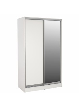 ΝΤΟΥΛΑΠΑ ΣΥΡΟΜΕΝΗ ADLER ΜΕΛΑΜΙΝΗΣ 120x60x220Yεκ. ΔΙΦΥΛΛΗ ΛΕΥΚΗ ΜΕ ΚΑΘΡΕΠΤΗ HM2460.03