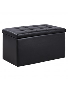 ΣΚΑΜΠΟ-ΜΠΑΟΥΛΟ PU ΜΕ ΑΠΟΘΗΚΕΥΤΙΚΟ ΧΩΡΟ PUNK ΜΑΥΡΟ HM279.01 90x50x52Υ εκ.