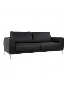 ΚΑΝΑΠΕΣ 3ΘΕΣΙΟΣ KENZIE HM3121.31 ΜΕ ΜΑΥΡΟ PU 190x81x81 εκ.