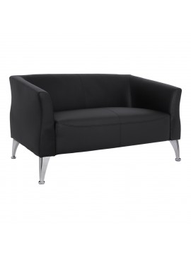 ΚΑΝΑΠΕΣ 2ΘΕΣΙΟΣ KIANA HM3122.21 ΜΕ ΜΑΥΡΟ PU 130x75x71 εκ.