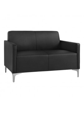 ΚΑΝΑΠΕΣ 2ΘΕΣΙΟΣ NELLIE HM3159.21 ΜΕ ΜΑΥΡΟ PU 113x71x71Υ εκ.