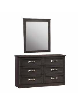 ΤΟΥΑΛΕΤΑ ΜΕ 6 ΣΥΡΤΑΡΙΑ ZEBRANO 120x40x76 cm.& ΚΑΘΡΕΠΤΗ 72x90 HM10171.01