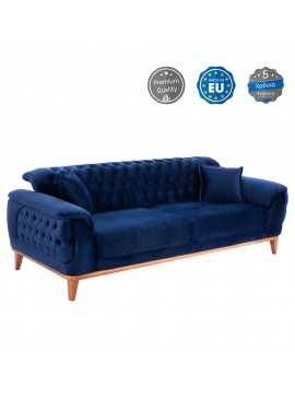 ΚΑΝΑΠΕΣ ΚΡΕΒΑΤΙ BENNINGTON ΤΡΙΘΕΣΙΟΣ ΜΠΛΕ HM3249.18 240x95x80 εκ.