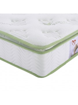 ΣΤΡΩΜΑ CONTINUOUS SPRING ΑΝΩΣΤΡΩΜΑ ALOE VERA 110X190 HM372.12 ΜΟΝΗΣ ΟΨΗΣ