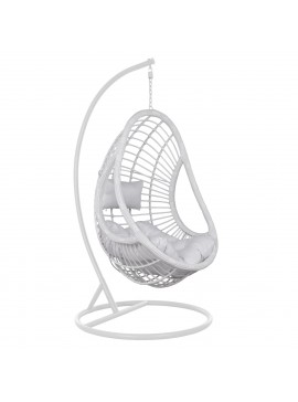 ΚΡΕΜΑΣΤΗ ΠΟΛΥΘΡΟΝΑ ΦΩΛΙΑ CALLIE HM5541.03 ΜΕ ΛΕΥΚΟ WICKER & ΜΑΞΙΛΑΡΙΑ Φ105Χ195Υ εκ.
