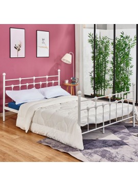ΚΡΕΒΑΤΙ ΜΕΤΑΛΛΙΚΟ JACINDA 150x200 εκ. ΛΕΥΚΟ ΧΡΩΜΑ HM575.02