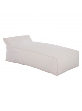 ΠΟΥΦ ΞΑΠΛΩΣΤΡΑ WADELIN HM5774.11 ΜΕ TEXTILINE ΛΕΥΚΟ 190x80x40-60Υ εκ.