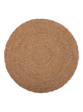 ΧΑΛΙ ΣΤΡΟΓΓΥΛΟ CRATER HM7847 MENDONG GRASS ΣΕ ΦΥΣΙΚΟ ΧΡΩΜΑ Φ100 εκ.