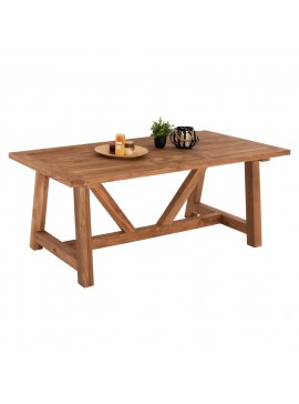 ΤΡΑΠΕΖΙ ΤΡΑΠΕΖΑΡΙΑΣ HM7922 PLUTON RECYCLED TEAK ΣΕ ΦΥΣΙΚΟ ΧΡΩΜΑ 200X100X75Yεκ.