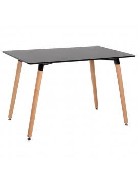 ΤΡΑΠΕΖΙ MINIMAL HM8581.02 ΜΑΥΡΟ MDF-ΠΟΔΙΑ ΟΞΙΑ ΣΕ ΦΥΣΙΚΟ ΧΡΩΜΑ- 120Χ60X74Υεκ.