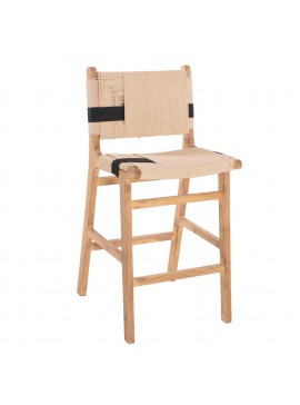 ΣΚΑΜΠΟ ΜΕΣΑΙΟΥ ΥΨΟΥΣ HM9325.01 RUBBERWOOD & ΣΧΟΙΝΙ-ΦΥΣΙΚΟ RUSTIC 45x46x95Υεκ.