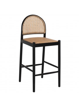 ΣΚΑΜΠΟ ΑΠΟ ΟΞΙΑ-RATTAN ΑΨΙΔΑ ΠΛΑΤΗ ΜΑΥΡΟ 43,5x50x98ΥεκHM9408.02