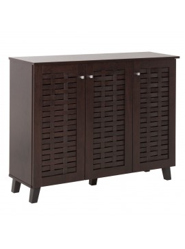ΠΑΠΟΥΤΣΟΘΗΚΗ-ΝΤΟΥΛΑΠΙ PRODY HM9610.01 ΜΕΛΑΜΙΝΗ WENGE 3 ΠΟΡΤΕΣ 115x34x89Υεκ.