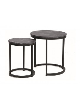 ŁAWA HOLA CZARNY EFEKT MARMURU/CZARNY (ZESTAW) DIOMMI-80-2937