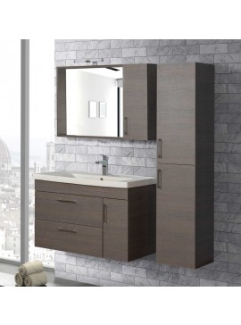 Σετ Έπιπλο Μπάνιου Ibiza Oak Anthracite 100 Πάγκο 100x44x60 9SIB100OA0  9SIB100OA0