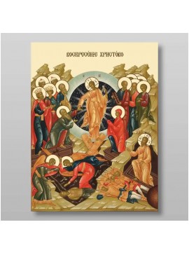 Εικόνα Ορθοδοξίας με περίγραμμα χρυσό σε ξύλο Φλαμουρίας  με  βάση Ανάσταση Χριστού. Το Harrowing of Hades Χειροποίητη Ελληνορθόδοξη , Κρεμαστή πλάκα βυζαντινής τέχνης, χριστιανική τέχνη Διάσταση 10x7 cm (3,9 x 2,8 ίντσες) INTRAEK-71028