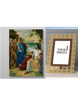 Εικόνα Ορθοδοξίας Πολυτελείας  με  σχεδιο Σταυρούς μαζι με  Βάση σε  8 χρώματα με περίγραμμα χρυσό σε ξύλο Plywood (Πλακάζ)   με  βάση Αγαπήστε τον πλησίον σας Χειροποίητη Ελληνορθόδοξη , Κρεμαστή πλάκα βυζαντινής τέχνης, χριστιανική τέχνη Διάσταση 50x40 