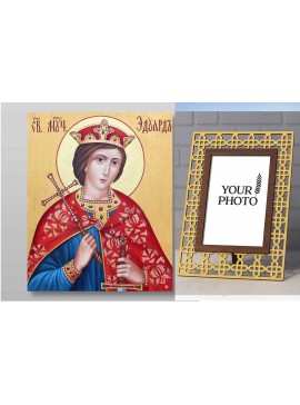 Εικόνα Ορθοδοξίας Πολυτελείας  με  σχεδιο Σταυρούς μαζι με  Βάση σε  8 χρώματα με περίγραμμα χρυσό σε ξύλο Plywood (Πλακάζ)   με  βάση Eduard Martyr, Χειροποίητη Ελληνορθόδοξη , Κρεμαστή πλάκα βυζαντινής τέχνης, χριστιανική τέχνη Διάσταση 50x40 cm (19,7 x