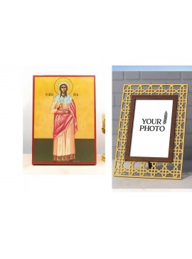 Εικόνα Ορθοδοξίας Πολυτελείας  με  σχεδιο Σταυρούς μαζι με  Βάση σε  8 χρώματα με περίγραμμα χρυσό σε ξύλο Plywood (Πλακάζ)   με  βάση Saints “Pisti” Faith, Ξύλινη Χειροποίητη Εικόνα Ελληνικού Premium Βυζαντινού Στυλ Κρεμαστή σε ξύλινη πλάκα Χειροποίητη Ε