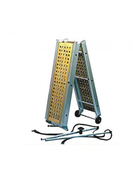 Πασαρέλα αλουμινίου σπαστή με TEAK 250cm x 36cm, 20Kg FOUR-12994