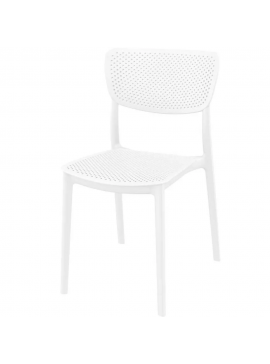 Καρέκλα Lucy, Λευκό 39,5x44 cm., Genomax Genom1219921958