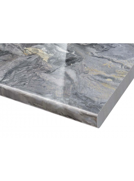 Πάγκος Θερμοανθεκτικός 60 εκ. βάθος, 3,8 εκ. πάχος, 4,2 μ. πλάτος, Granit Grey Glantz, Genomax Genom1219921256