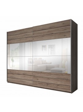 Ντουλάπα Συρόμενη Kappa με Καθρέπτες-Kafe-270 x 61 x 210 εκ. Mήκος 270.0 Βάθος 61.0 Ύψος 210.0 16348039