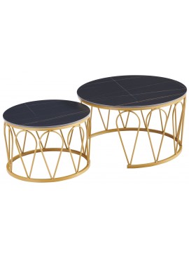 Τραπεζάκια σαλονιού Vitro-Mauro-Xruso Mήκος 80.0 Βάθος 80.0 Ύψος 47.0 162775949