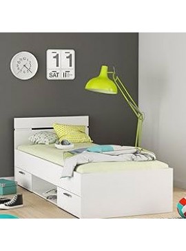 Κρεβάτι Ohio-Λευκό-90 x 200 Mήκος 94.5 Βάθος 204.3 Ύψος 74.2 16419959