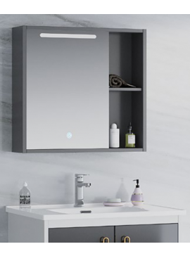 Καθρέφτης ISABEL LED 70cm. χρ. ANTHRACITE κωδ. 3MISA070AN
