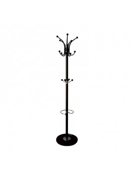 WOODWELL JASON Καλόγερος Περιστρεφόμενος, Μέταλλο Βαφή Μαύρο, Βάση Μάρμαρο Φ37cm H.170cm Ε722,2