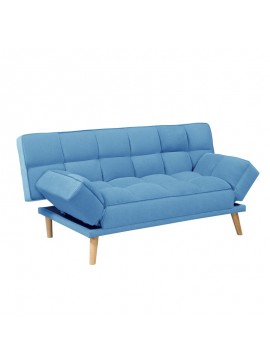 WOODWELL JAY Καναπές - Κρεβάτι Σαλονιού - Καθιστικού, Ύφασμα Μπλε 179x90x87cm Bed:179x110x48cm Ε9923,3