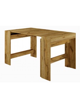 Τραπέζι κουζίνας ξύλινο Piton  Χρυσαφί , 44-240/90/75 εκ., 1219921792, Genomax Genom1219921792