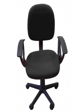 VELCO Pro Systems ΚΑΡΕΚΛΑ ΓΡΑΦΕΙΟΥ ΠΑΙΔΙΚΗ ΜΑΥΡΗ ΜΕ ΜΠΡΑΤΣΑ -ΔΙΑΣΤΑΣΕΙΣ: 57x47x81/92cm velco-Κ04767-1