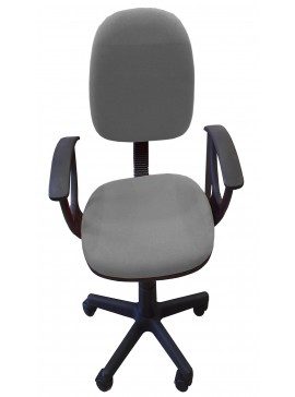 VELCO Pro Systems ΚΑΡΕΚΛΑ ΓΡΑΦΕΙΟΥ ΠΑΙΔΙΚΗ ΓΚΡΙ  ΜΕ ΜΠΡΑΤΣΑ -ΔΙΑΣΤΑΣΕΙΣ: 57x47x81/92cm velco-Κ04767-3