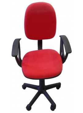 VELCO Pro Systems ΚΑΡΕΚΛΑ ΓΡΑΦΕΙΟΥ ΠΑΙΔΙΚΗ ΚΟΚΚΙΝΗ ΜΕ ΜΠΡΑΤΣΑ -ΔΙΑΣΤΑΣΕΙΣ: 57x47x81/92cm velco-Κ04767-4